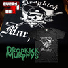 Dropkick Murphys硬朋克摇滚乐队Pirate海盗骷髅男女大码短袖T恤