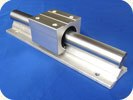 直线镀铬圆形支撑带坐导轨 SBR30*1000mm 镀洛光轴