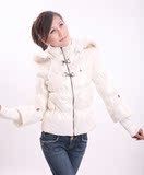 2009 ONLY 双搭扣修身珠光色羽绒服