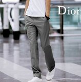 Dior 经典灰色丝滑修身小西裤 K40 灰