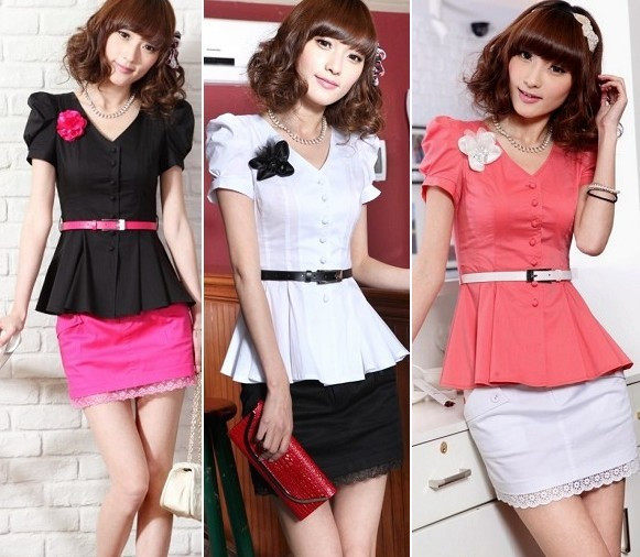 制服/校服,两件包邮 2011新品 韩版女装 12<em>号短</em>