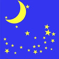 星月图案-图案 手链配饰 唯美(夜光变色)戒指永