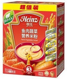 亨氏超值装鱼肉蔬菜米粉400g 3段 可拼箱 江浙沪赣粤整箱包邮