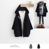 日系日单森林系 女粗棒针<em>织</em>镂空<em>木耳</em>边短袖蕾