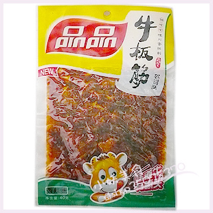  四川特产 品品牛板筋 香辣味 零食  40g