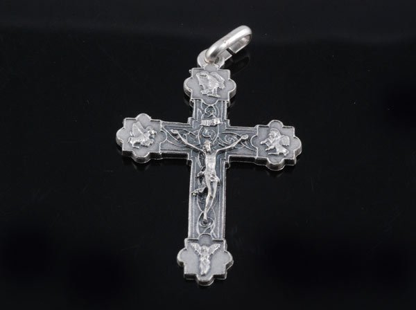 稣山园祈祷圣像,[钦一斋]天主教*银边红色苦像