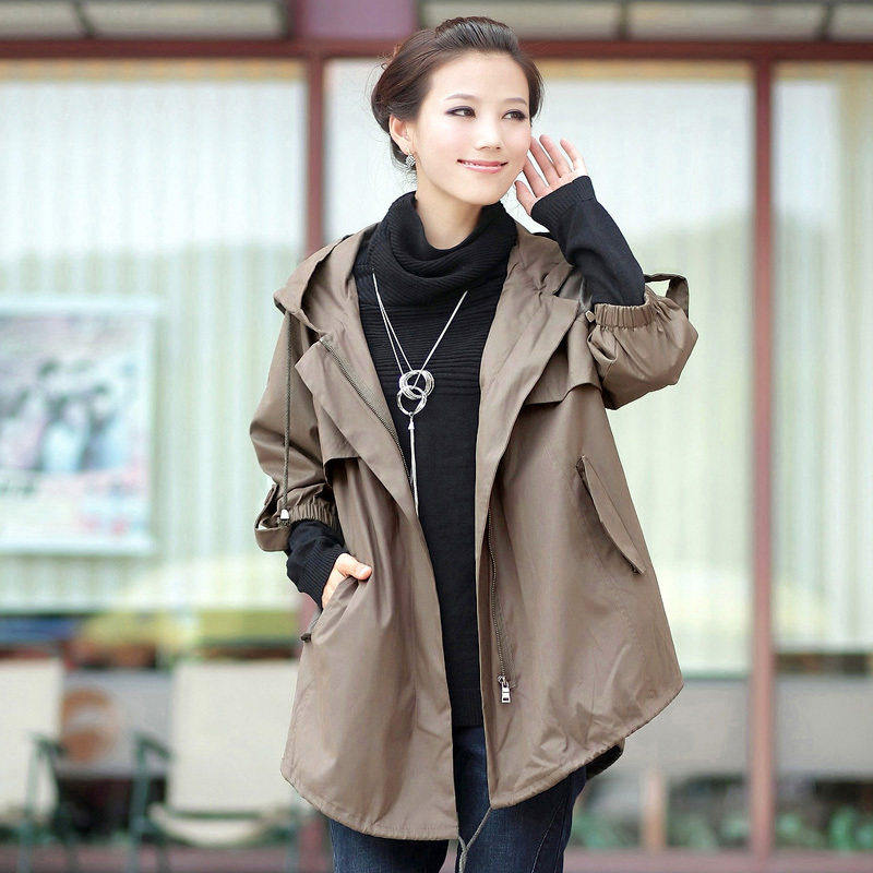春秋<span class=H>外套</span>2012韩版宽松中长款<span class=H>外套</span>春秋女装 <span class=H>女士</span>风衣女