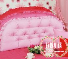 精美小包扣纯色全棉床头 靠枕 靠背 软包 靠包 床靠垫5色