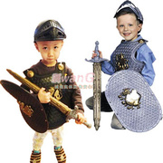 万圣节表演道具 玩具盔甲宝4件套 盾牌宝战甲 儿童玩具