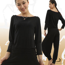 皮尔瑜伽服 瑜珈服 09秋冬款套装9085D黑/花网+9174D黑/花网