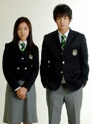 日韩<em>校服</em> 男<em>女生</em>制服 秋冬季藏蓝西装外套情侣