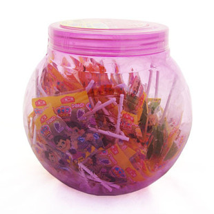  【清新美食】不二家水果棒棒糖约60根桶装 仅售28元每桶