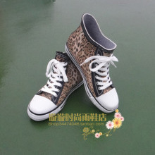 外贸正品 匡威版运动款 豹纹球鞋 短筒雨鞋短帮雨靴水鞋促销包邮