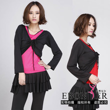 衣博尼尔 2011秋冬新款拉丁服 拉丁舞服 喇叭袖长袖拉丁上衣LS020