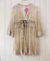 Choke a small ultra- pepper fairy 2012 spring and summer vivi Japanese vintage crochet delicate embroidered lace cardiga