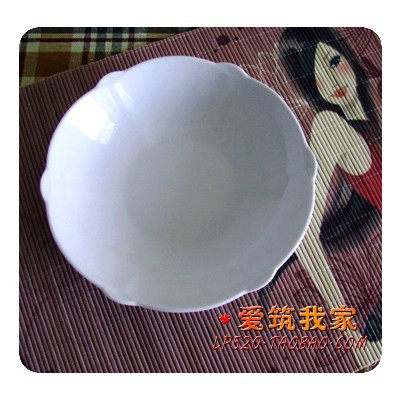 韩式式料理餐具/水果盘/骨瓷盘子/爱筑我家/家用餐盘/白瓷盘/花瓣