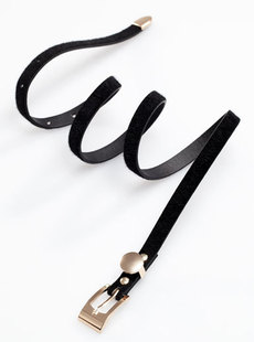 Spring 2012 dream Basha/rutina poems new retro alloy buckle with horse hair small waist women 078612102