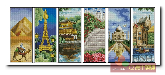 【Q鱼十字绣-装饰画】DMC套件~FJ139 世界名胜特价六幅(14/11CT)在类目 居家布艺, 十字绣及工具配件, 十字绣套件中 - 来自Buy2taobao.com提供专业的淘宝代购服务