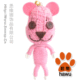 MoMo熊(粉红色)momo熊新款思维娜饰品手机挂件