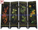 【万千礼品】竹兰梅菊 艺苑 漆器 屏风 出国 留学 礼品 QY403