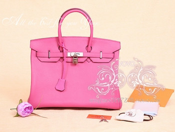Hermes 爱马仕 Birkin TOGO 铂金包 桃红色