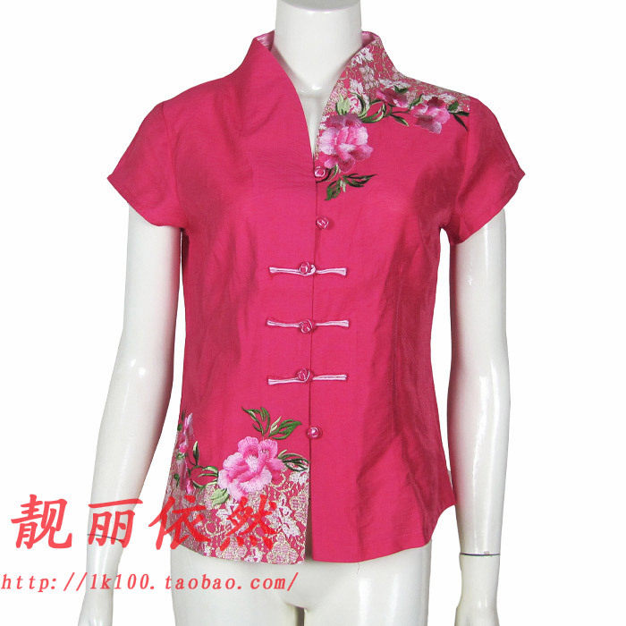 2012新款夏装 妈妈唐装短袖 中老年女装夏装 气质妈妈装 3035#