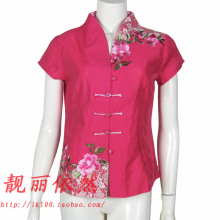 2012新款夏装 妈妈唐装短袖 中老年女装夏装 气质妈妈装 3035#