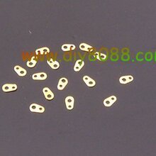 DIY软陶泥配件----0.01元1片---04*7mm金色连接片(G53)