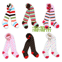 淘淘米 连裤袜 儿童打底裤子 宝宝袜子 男童女童全棉打底袜