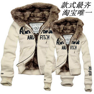  秋冬装韩版女装长袖连帽新品情侣装外套加厚情侣毛毛卫衣af情侣装