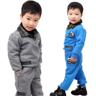  春秋新款 韩版时尚婴幼儿服饰 宝宝儿童装装学院风男孩套装