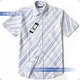 JackJones原单高品质条纹短袖衬衫