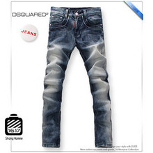 2010秋冬Dsquared2 原单正品 火爆 修身磨白 低腰男士牛仔裤