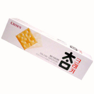  韩食速递--韩国进口零食Crown可拉奥克莱恩 太口无糖减肥饼干 56g