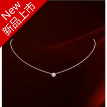 Cartier collar de diamantes perfectos de un solo color brillante collar de oro femenina de la cadena de clavícula de joyería de moda Cartier