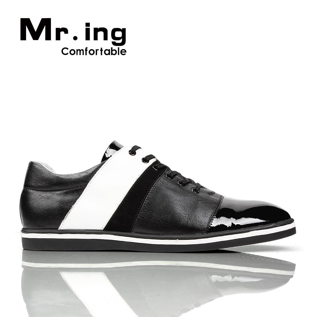 Mr.ing 2010春款经典色系时尚个性休闲皮鞋 [F381]^@^