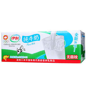 【天猫超市】伊利纯牛奶 利乐枕 240ml*12包/提