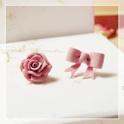 精致小玫瑰花与蝴蝶结...