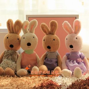 正版砂糖兔公仔经典款情侣，抱枕布娃娃礼物大号毛绒玩具兔子