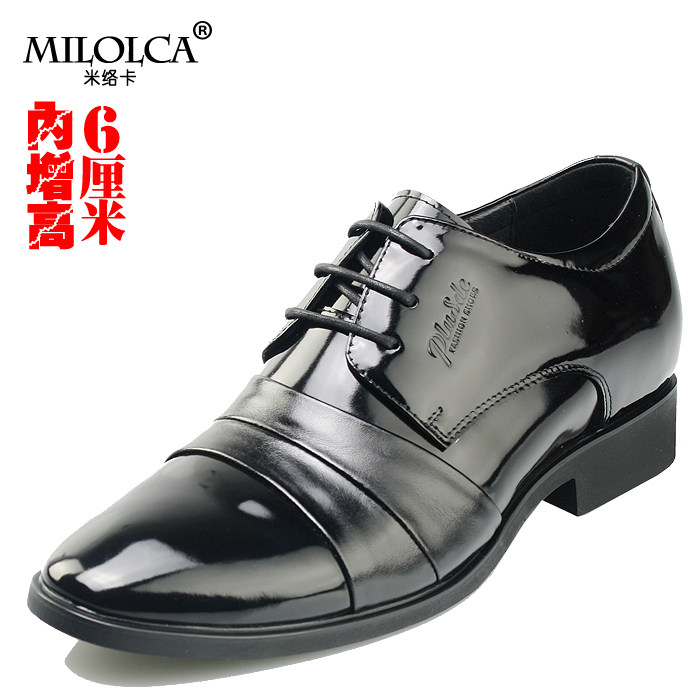 2011新款正品 牛皮男士系带增高鞋 正装商务内增高皮鞋 英伦男鞋