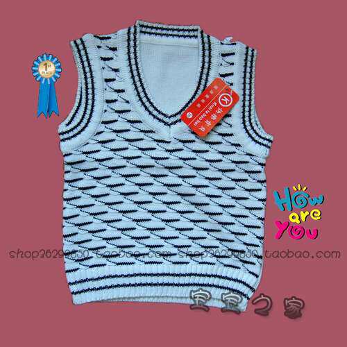 儿童毛衣,纯手工编织 <em>羊绒</em>羊毛 粉红<em>开衫</em>背心 柔