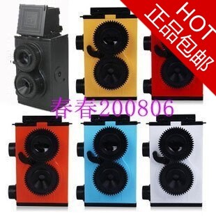 【2月包邮】复古LOMO单双反镜头照相机 正品~大人科学买一送二