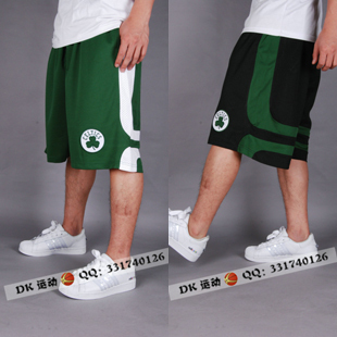  NBA凯尔特人春夏男子新款网眼透气宽松篮球运动短裤