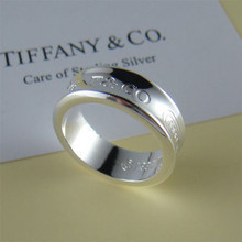 Plata de ley 925 anillo de Tiffany Tiffany 1837 hombres anillo anillo de señoras calientes para enviar regalos