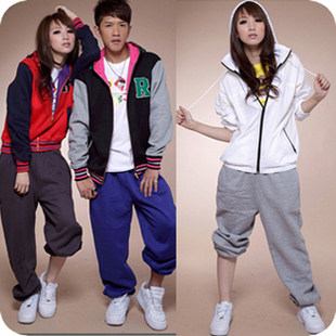 新款加厚 2010支持VIP韩版女装多色高磅数宽松嘻哈裤子运动裤<span class=H>棉裤</span>