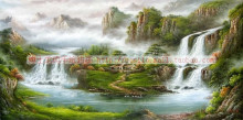 山水画 办公室装饰画 客厅壁画 风景画 左右逢源30款现货x2251