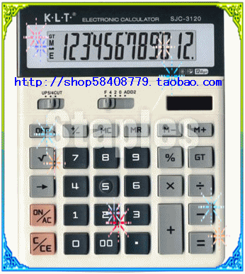 KLT SJC-3120 computer to work in an office computer solar energy Counter 12 Median function Calculatorin the Electronic Dictionary/Electronic paper book/Stationery , Calculator category - from Buy2taobao.com to provide professional Taobao agent buy service