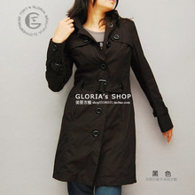 <span class=H>ZA</span><span class=H>RA</span>春季xdye淑女装ol通勤单排扣修身型长袖纯色长款风衣瑕疵特价