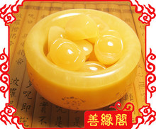 【善缘阁】佛缘开光招财聚财 转运旺运天然黄玉聚宝盆摆件
