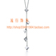 Tiffany新款五方块项链